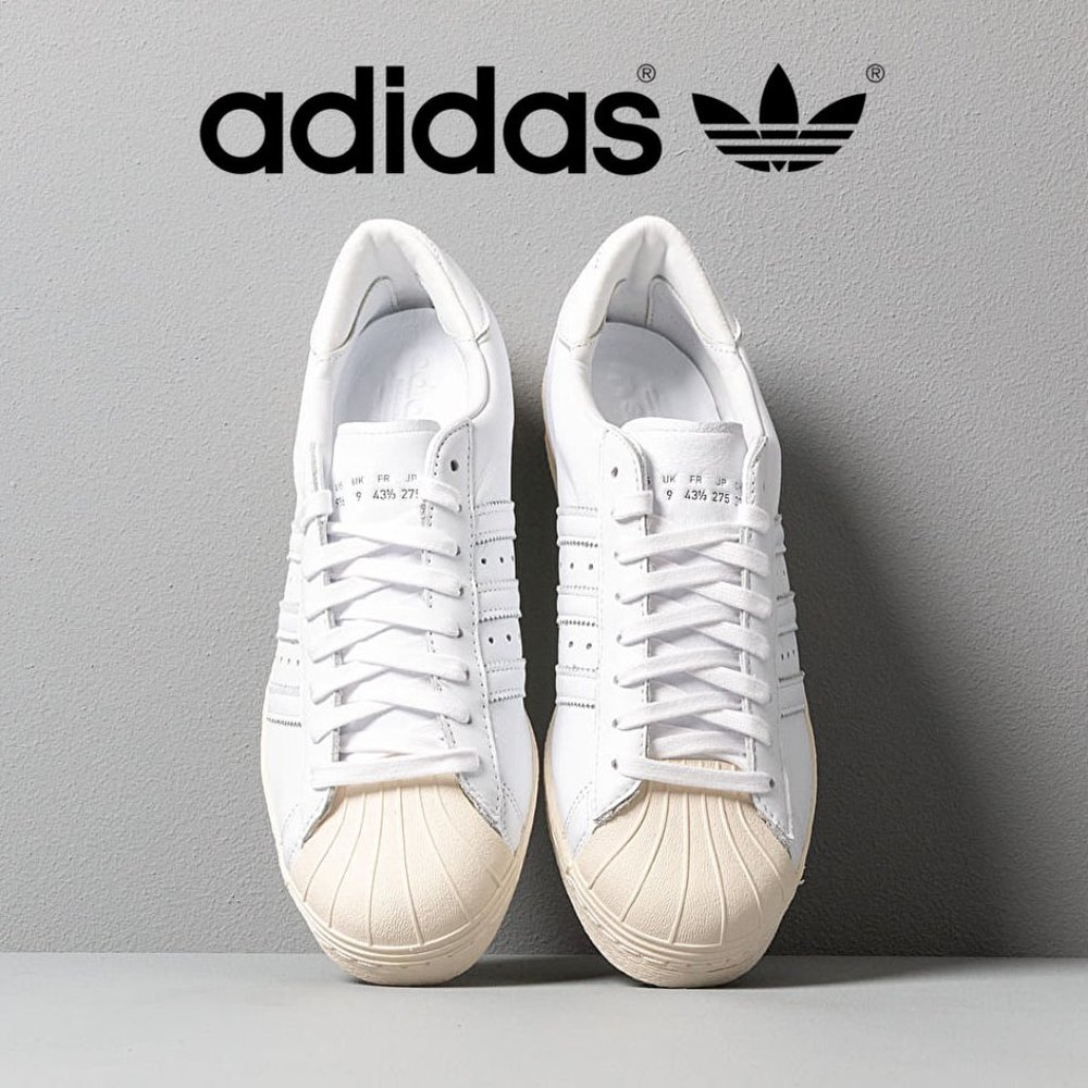 Adidas SUPERSTAR 80S Recon White 9.5W/7.5M